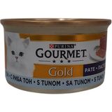 Purina Gourmet Gold Zengin Ton Balıklı Jöleli Yetişkin Kedi Maması 85 gr Premium Kalite