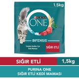 Purina One Bifensis Sığır Etli Kuru Mama 1.5 kg Yetişkin Kediler İçin Lezzetli Beslenme