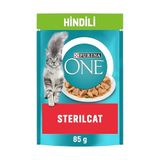 PURINA ONE Hindi Etli Kısırlaştırılmış Kediler İçin Yaş Kedi Maması 85 Gram, 26 Adet