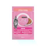 Purina ONE Junior Somonlu Yavru Yaş Kedi Maması Purina ONE Junior Somonlu Yavru Yaş Kedi Maması 6 x 85 g