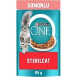 Purina One Kısır Somon ve Havuçlu Kedi 26x85 gr Yaş Mama