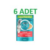Purina One Kısırlaştırılmış Kedi Maması Hindi & Fasulye 85G x 6 Adet