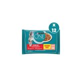 Purina One Kısırlaştırılmış Somonlu & Havuçlu 4x85 gr 12'li Kedi Yaş Maması