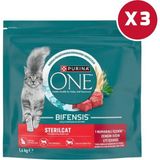 Purina One Sığır Etli Kısırlaştırılmış Kedi Maması 1,4 kg x 3 Paket - Sığır Eti