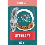 Purina ONE Somonlu Kısırlaştırılmış Yaş Kedi Maması 85g