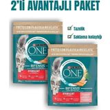 Purina One Somonlu Kısırlaştırılmış Yetişkin Kedi Maması 1.6 Kg (800 Gr X 2 Adet)