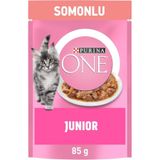 PURINA ONE Somonlu Yavru Kediler için Yaş Kedi Maması 85 Gram, 26 Adet