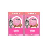 PURINA ONE Somonlu Yavru Kediler için Yaş Kedi Maması 85 Gram 2li paket