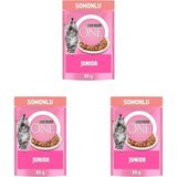 PURINA ONE Somonlu Yavru Kediler için Yaş Kedi Maması 85 Gram (3 paketi)