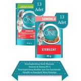 Purina One Sterilcat Yaş Kısırlaştırılmış Kedi Maması 26'lı Karma Paket (Somon 13x85g, Hindi 13x85g)