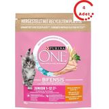 Purina One Tavuklu Junior Yavru Kedi Maması 800 gr x 4 Adet Özel Besin İçeriği ile