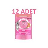 Purina One Yavru Kedi Maması Somon & Havuç 85G X 12 Adet