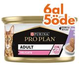 Purina Pro Plan 85 gr Delicate Hassas Hindi Etli Kedi Konservesi