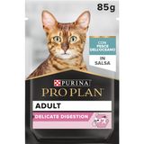Purina Pro Plan Delicate Digestion Sos İçinde Okyanus Balıklı Yetişkin Kedi Maması 85gr Pouch x 26 Adet
