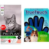 Purina Pro Plan Somon & Tuna 1.5 kg Kısırlaştırılmış Kedi Maması + Bobo Touch Kedi Tüy Toplama Eldiveni