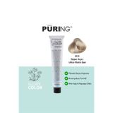 PURING Flory Color Papatya Özlü Amonyaksız Saç Boyası 100ml - 12.0 Süper Açıcı Ultra Platin Sarı