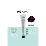 PURING Flory Color Papatya Özlü Amonyaksız Saç Boyası 100ml - 4.5 Orta Kahve Maun (Akaju Kahve)