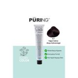 PURING Flory Color Papatya Özlü Amonyaksız Saç Boyası 100ml - 4.7 Yoğun Kahve (Koyu Kahverengi)
