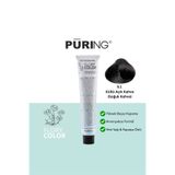 PURING Flory Color Papatya Özlü Amonyaksız Saç Boyası 100ml - 5.1 Küllü Açık Kahve (Soğuk Kahve)