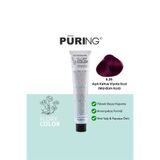 PURING Flory Color Papatya Özlü Amonyaksız Saç Boyası 100ml - 5.26 Açık Kahve Viyole Kızıl (Mürdüm Kızıl)