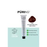 PURING Flory Color Papatya Özlü Amonyaksız Saç Boyası 100ml - 5.43 Açık Kahve Bakır Dore (Bakır Kahve)