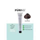 PURING Flory Color Papatya Özlü Amonyaksız Saç Boyası 100ml - 6.0 Koyu Kumral (Doğal Koyu Kumral)