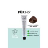 PURING Flory Color Papatya Özlü Amonyaksız Saç Boyası 100ml - 6.34 Koyu Kumral Dore Bakır (Bakır Karamel)