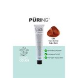 PURING Flory Color Papatya Özlü Amonyaksız Saç Boyası 100ml - 6.44 Koyu Kumral Yoğun Bakır