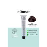 PURING Flory Color Papatya Özlü Amonyaksız Saç Boyası 100ml - 6.7 Koyu Kumral Kahve (Kahve Kumral)