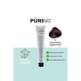 PURING Flory Color Papatya Özlü Amonyaksız Saç Boyası 100ml - 7.7 Kumral Kahve (Doğal Kumral)