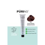 PURING Flory Color Papatya Özlü Amonyaksız Saç Boyası 100ml - 7.75 Kumral Çikolata (Çikolata Kumral)