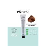 PURING Flory Color Papatya Özlü Amonyaksız Saç Boyası 100ml - 8.34 Açık Kumral Dore Bakır (Açık Karamel)