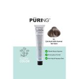 PURING Flory Color Papatya Özlü Amonyaksız Saç Boyası 100ml - 9.1 Çok Açık Küllü Kumral (Gri Sarı)