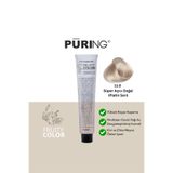 PURING Fruity Color Meyve Asitli Profesyonel Krem Saç Boyası 100ml - 11.0 Süper Açıcı Doğal (Platin Sarı)