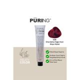 PURING Fruity Color Meyve Asitli Profesyonel Krem Saç Boyası 100ml - 4.66 Orta Kahve Yoğun Kızıl (Koyu Vişne)