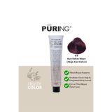 PURING Fruity Color Meyve Asitli Profesyonel Krem Saç Boyası 100ml - 5.5 Açık Kahve Maun (Akaju Kızıl Kahve)