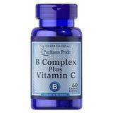 Puritan's Pride B Complex Plus Vitamin C 500 mg 60 Tablet