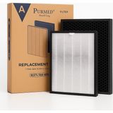 Purmed Luminoso Uyumlu Filtre – True Hepa + Aktif Karbon | 2‑aşamalı Hava Temizleyici Yedek Parça |%
