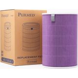 Purmed Xiaomi Mi 1 / Mi 2 / Mi 3 / Mi Pro Air Purifier Uyumlu Mor H13 HEPA + Karbon Filtre – RFID Çipli Yedek Filtre