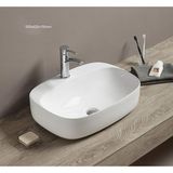 Puroser Avanos Tezgah Üstü Çanak Beyaz Yok Lavabo
