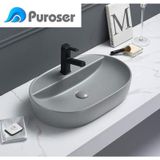 Puroser Letoon Gri Tezgah Üstü Çanak Lavabo
