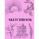 purple cover blank sketchbook: Hardcover