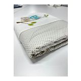 Purple Home %100 Pamuk Kumaş 100x135cm Yüksek Kalite Çocuk & Bebek Baykuş Nevresim Takımı