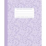 Purple Marble Composition Notebook 5x5 Graph: Maths Notepad for Kids, Engineering Grid Paper, 100 Sheets (200 Pages), 7.5" x 9.25"