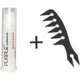 Purple Professional Wax Mat 100 Ml + Şekil Tarağı Set