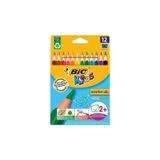 purple secret Bic Evolution Üçgen Jumbo Kuru Boya Kalemi 12`li