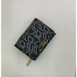 Purpleart Kadın Polo Yazı Baskılı Küçük Boy Cüzdan 7X11CM - Standart - Siyah