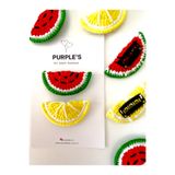 PURPLE'S BİR TUTAM MUTLULUK 2'li El Yapımı Karpuz ve Limon Az Saçlı Bebek Tokası // Bebek Çocuk Kadın Toka Saçsız Bebek Tokası