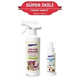 Purrion Natura Kum Kabı Temizleyici ve Hayvansever Sprey Süper 2'li Fırsat Paketi (1 x 450 ml + 1 x 90 Ml)