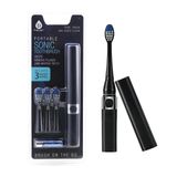 Pursonic Taşınabilir Sonic Diş Fırçası Pille Çalışır, Pil Dahil, 3 Fırça Başlığı Dahil, Dakikada 22.000 Vuruş, Hareket Halinde Fırça